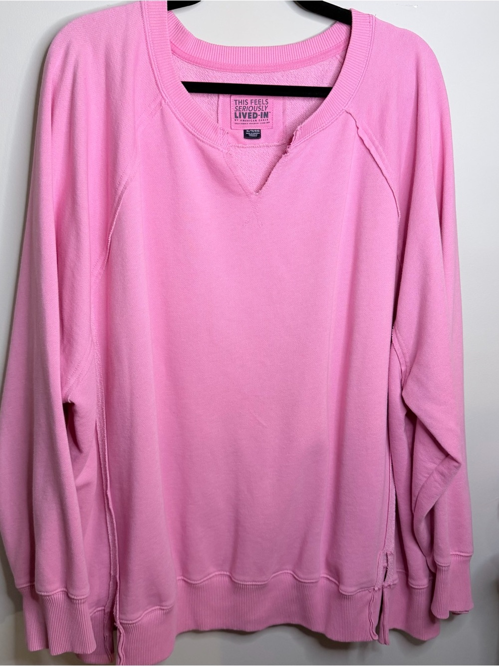 Pink Pullover Sweatshirt - Women's Crewneck Top
